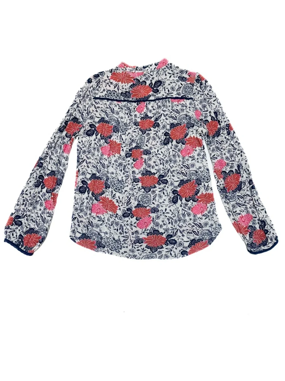 Anthropologie Porridge Let Me Be Floral Print Prairie Blossom Cotton Blouse Top - Picture 2 of 8